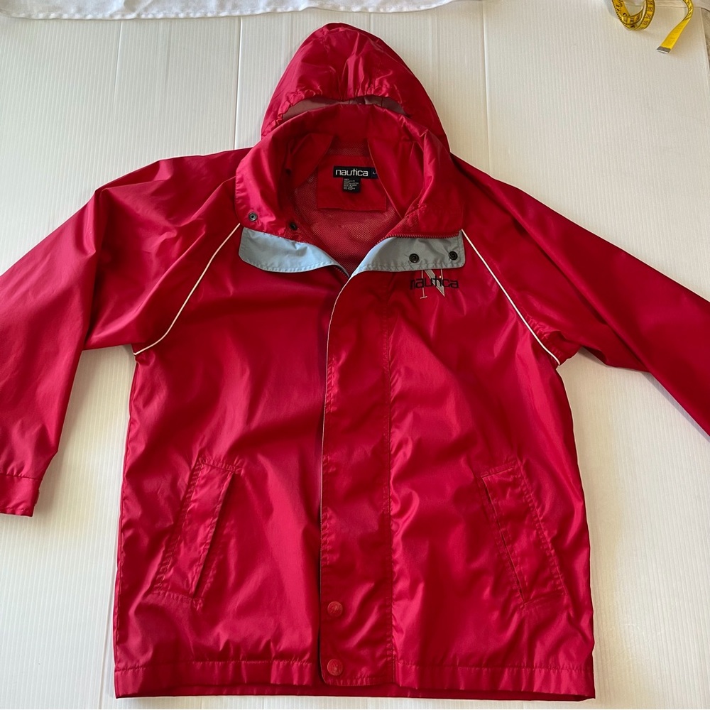 Nautica Vintage Sailing Windbreaker Red Jacket